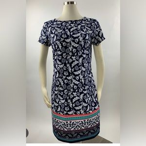 Banana Republic Floral Hem Shift Petite Dress